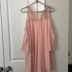Pinkish peach color dress